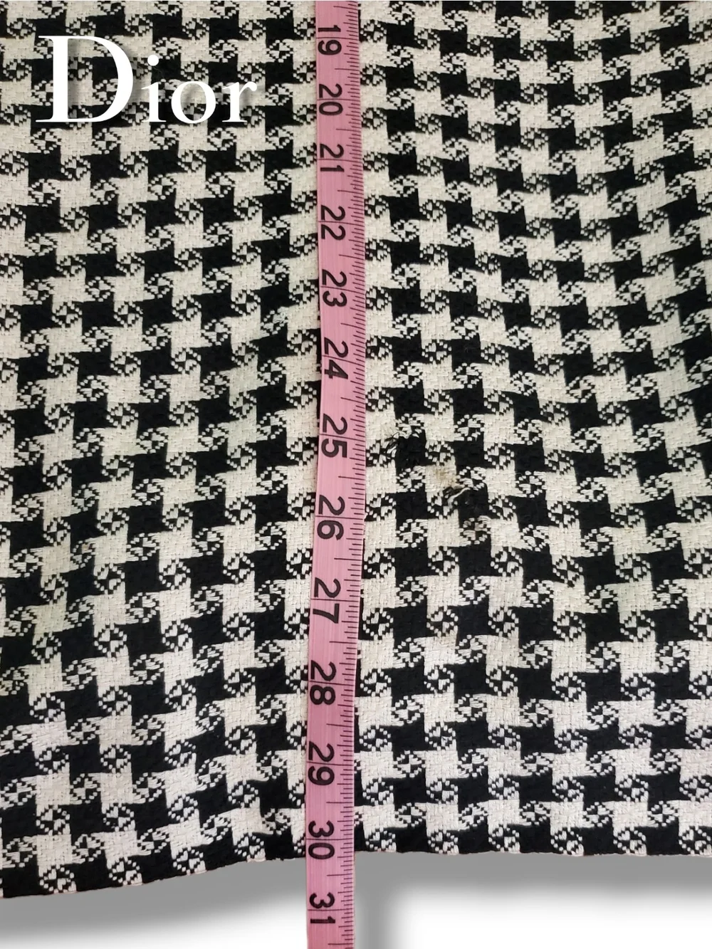Dior Black & White Houndstooth Blazer